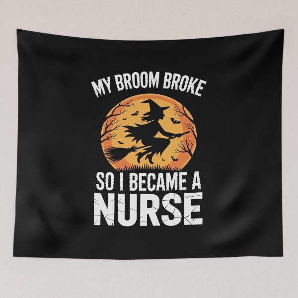 Item preview, My Broom Broke So I Became A Nurse Halloween RN Nurses designed and sold by ToggleBet.