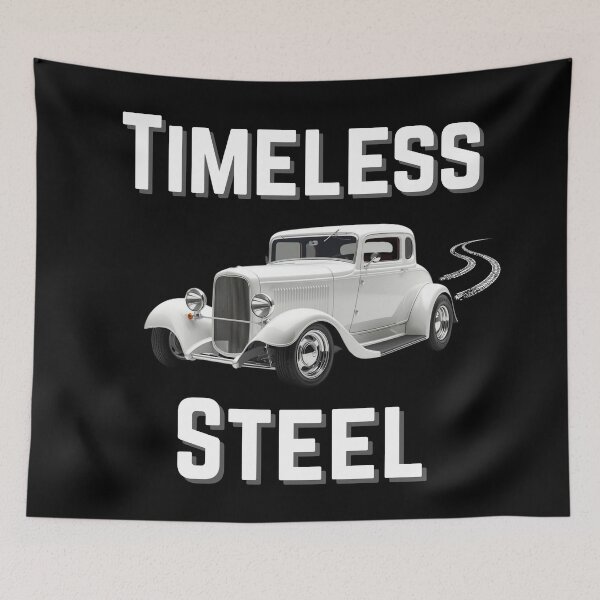 Item preview, Timeless Steel – 1932 Ford Deuce Coupe Hot Rod Burnout Design designed and sold by Fredster1966.