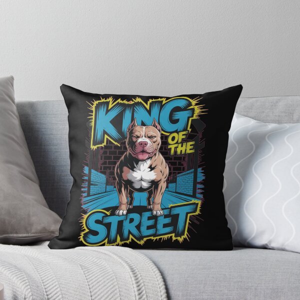 Item preview, Pitbull, king on the street designed and sold by DreamOnShirts.