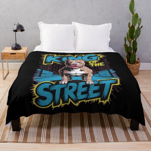 Item preview, Pitbull, king on the street designed and sold by DreamOnShirts.