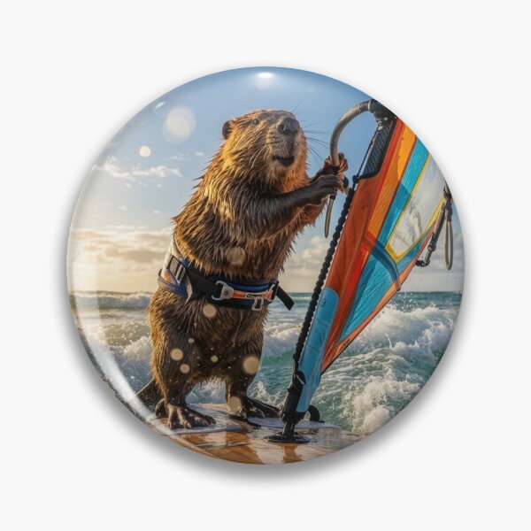 Item preview, Windsurfin' Beaver designed and sold by Tridentulus.