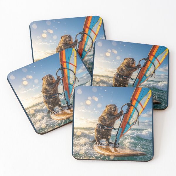 Item preview, Windsurfin' Beaver designed and sold by Tridentulus.