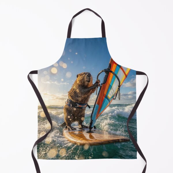 Item preview, Windsurfin' Beaver designed and sold by Tridentulus.