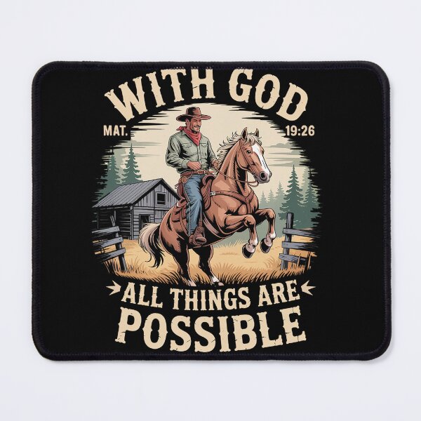 Item preview, Rodeo With God All Things Are Possible Gift Men Women designed and sold by milanforbes.