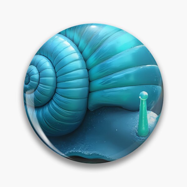 Item preview, Turquoise snail on a water lily leaf designed and sold by Mianku | Für das Leben.
