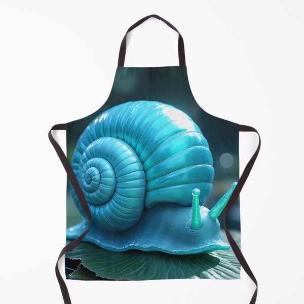 Item preview, Turquoise snail on a water lily leaf designed and sold by Mianku | Für das Leben.