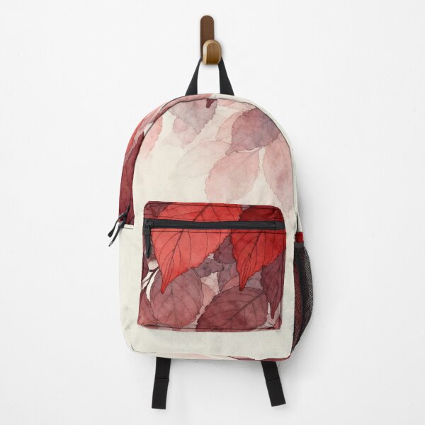 Item preview, Cascading Crimson and Pink Watercolor Leaf Canopy designed and sold by zzz888.