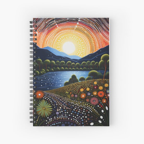 Item preview, Aboriginal Inspired Dot Art - Green Country designed and sold by GrinGalore.