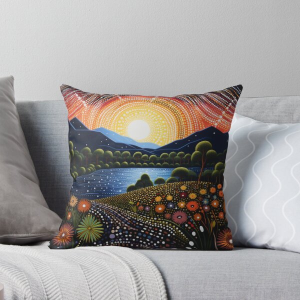 Item preview, Aboriginal Inspired Dot Art - Green Country designed and sold by GrinGalore.