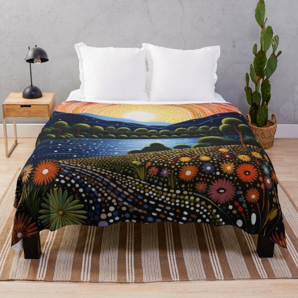 Item preview, Aboriginal Inspired Dot Art - Green Country designed and sold by GrinGalore.