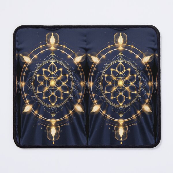 Item preview, Divine Radiance Mandala – The Golden Awakening Seal designed and sold by ArtivaNest.