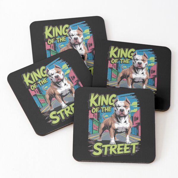 Item preview, Pitbull, king on the street designed and sold by DreamOnShirts.