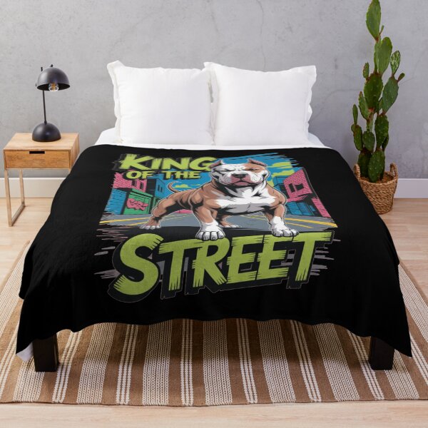 Item preview, Pitbull, king on the street designed and sold by DreamOnShirts.