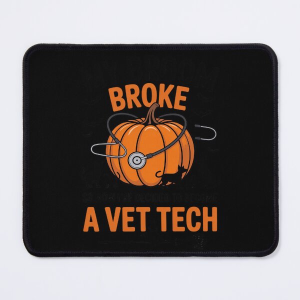 Item preview, My Broom Broke Vet Tech Spooky Halloween designed and sold by ToggleBet.