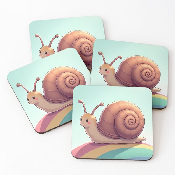 Item preview, Cute snail riding on a rainbow. designed and sold by Mianku | Für das Leben.