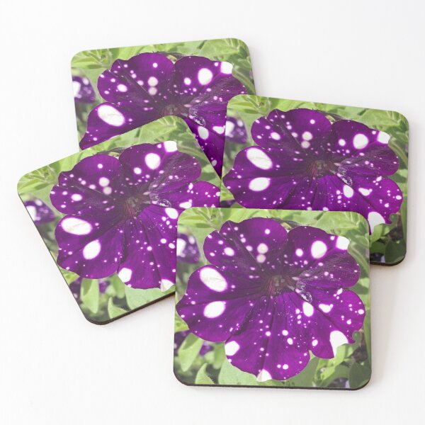 Item preview, Purple Night Sky Petunia – Galaxy Flower Photography Print designed and sold by MadeInNapTime.