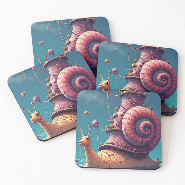 Item preview, Surreal snail with an architectural shell designed and sold by Mianku | Für das Leben.