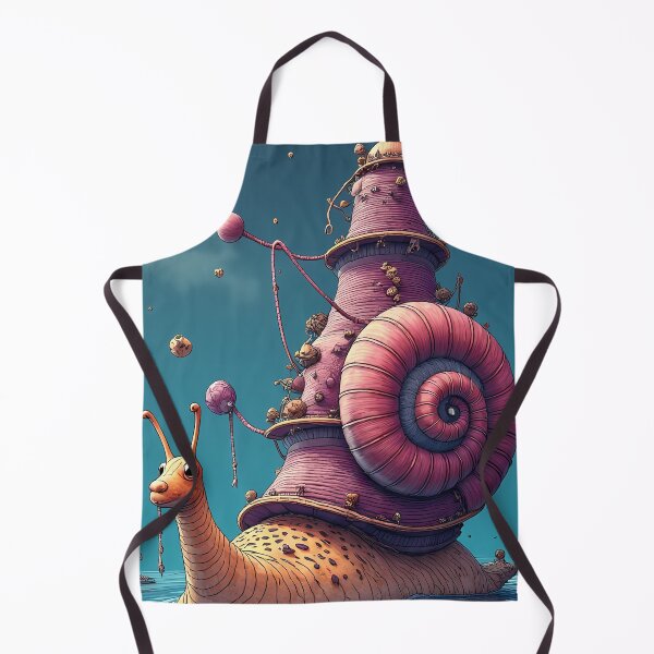Item preview, Surreal snail with an architectural shell designed and sold by Mianku | Für das Leben.