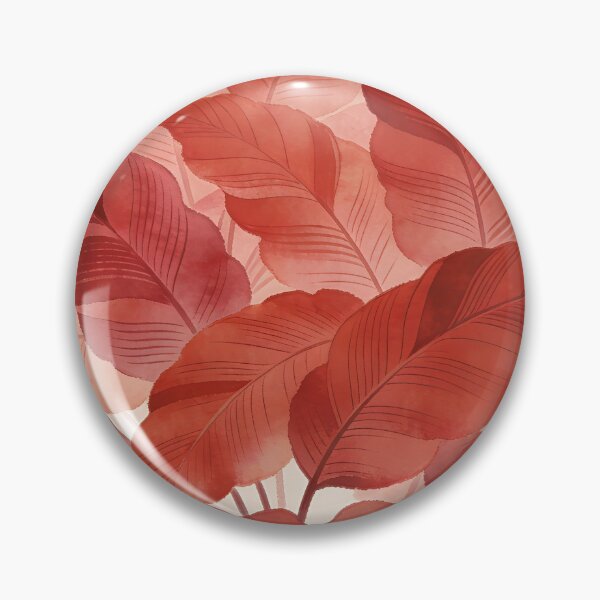 Item preview, Lush Terra Cotta and Coral Watercolor Tropical Leaves designed and sold by zzz888.