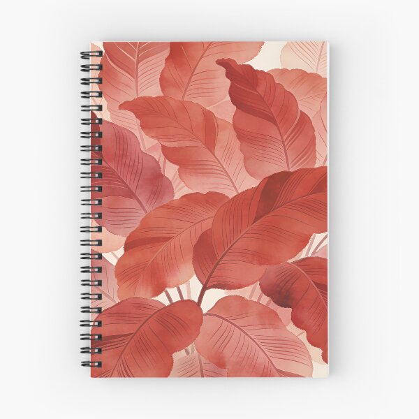 Item preview, Lush Terra Cotta and Coral Watercolor Tropical Leaves designed and sold by zzz888.
