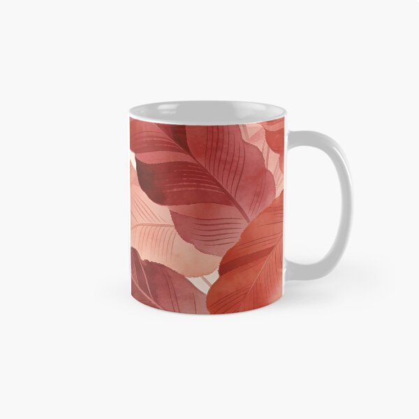 Item preview, Lush Terra Cotta and Coral Watercolor Tropical Leaves designed and sold by zzz888.