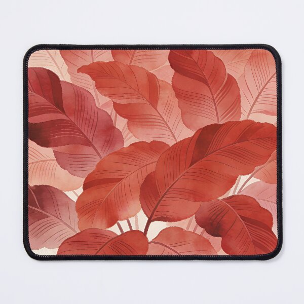 Item preview, Lush Terra Cotta and Coral Watercolor Tropical Leaves designed and sold by zzz888.