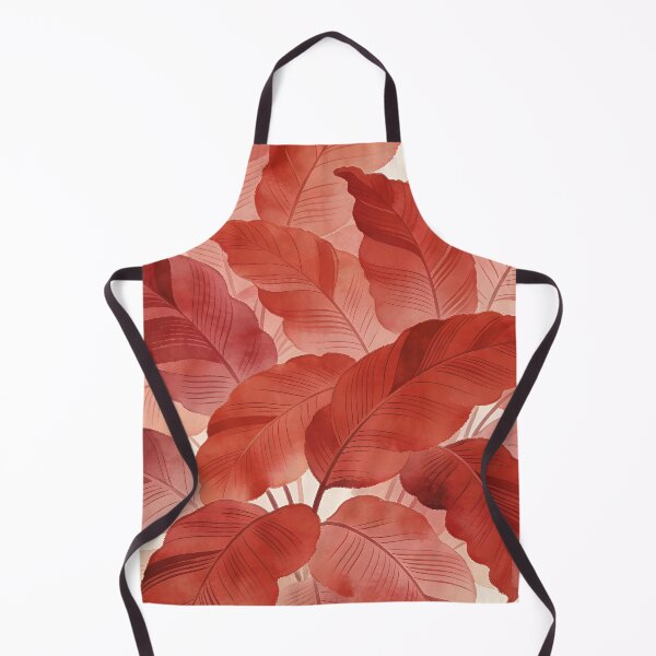Item preview, Lush Terra Cotta and Coral Watercolor Tropical Leaves designed and sold by zzz888.
