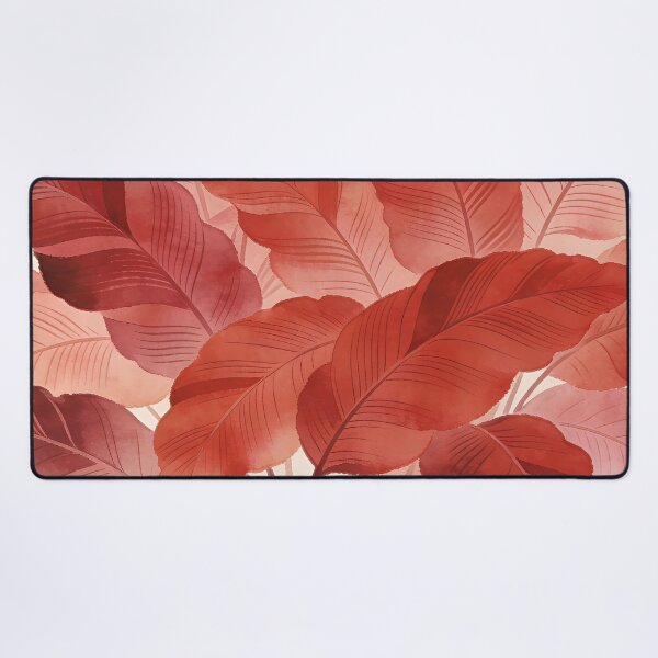 Item preview, Lush Terra Cotta and Coral Watercolor Tropical Leaves designed and sold by zzz888.