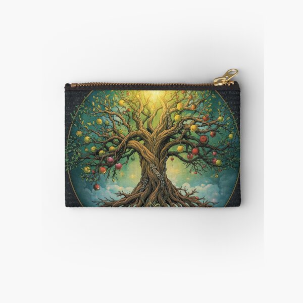 Item preview, Yggdrasil Tree of Life Golden Sun Norse Celtic Wall Art designed and sold by TitanRN.