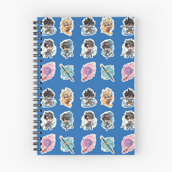 Item preview, Chibi Anime Warrior Sticker Pack – Ninja Boys, Elemental Fighters & Katana Blades  designed and sold by Flair-Fashion.