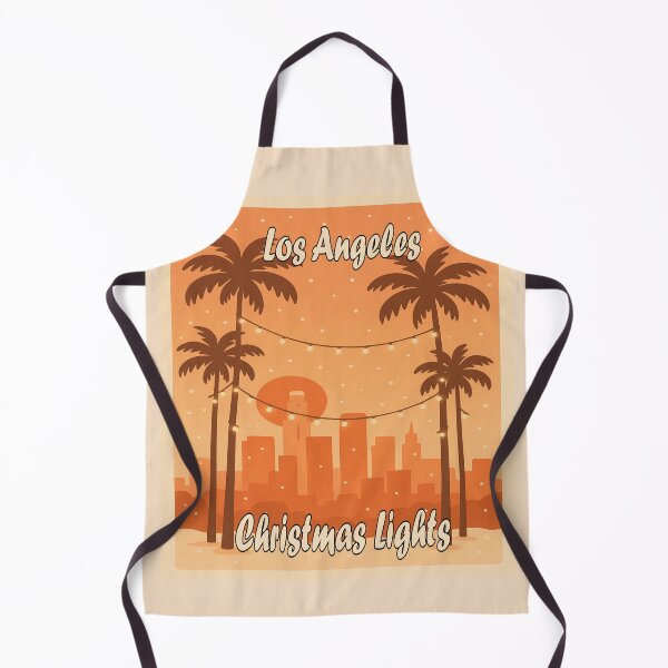 Item preview, LA Night Christmas Skyline – Pastel Palm Trees & Beach Holiday Aesthetic designed and sold by Globalcitytees.