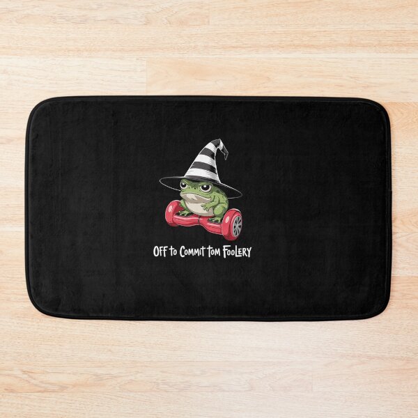 Item preview, Whimsical Frog Wizard Off to Commit Tom Foolery Frog Meme designed and sold by khorbiasieno.