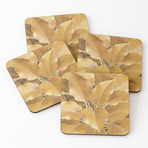 Item preview, Luxurious Golden Ocher Watercolor Foliage designed and sold by zzz888.