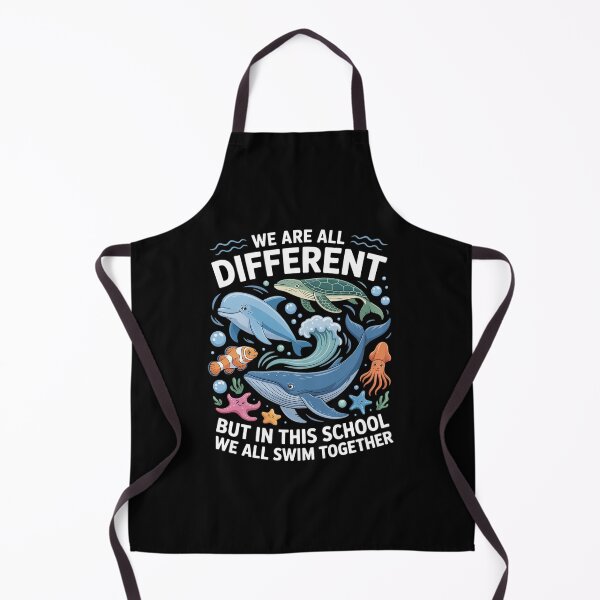 Item preview, We are Different But in This School We Swim Together Ocean  designed and sold by VasilisLamArt.
