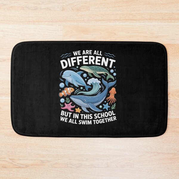 Item preview, We are Different But in This School We Swim Together Ocean  designed and sold by VasilisLamArt.