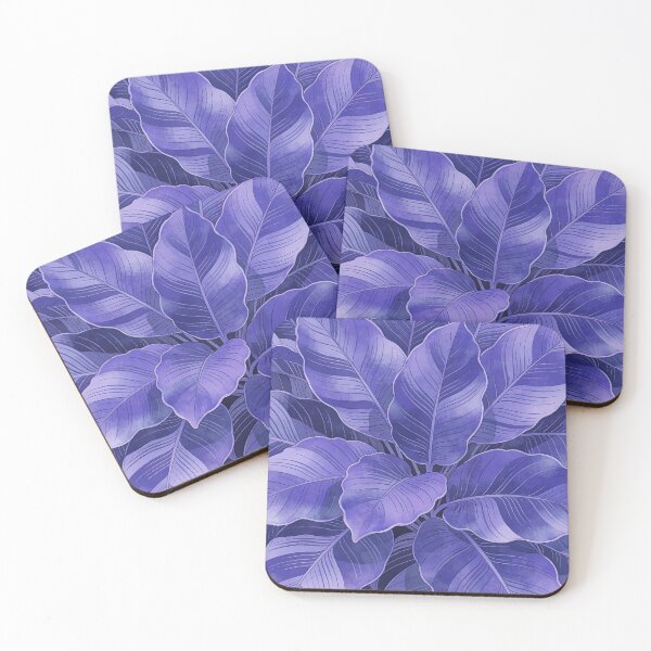 Item preview, Lush Periwinkle and Indigo Watercolor Foliage designed and sold by zzz888.
