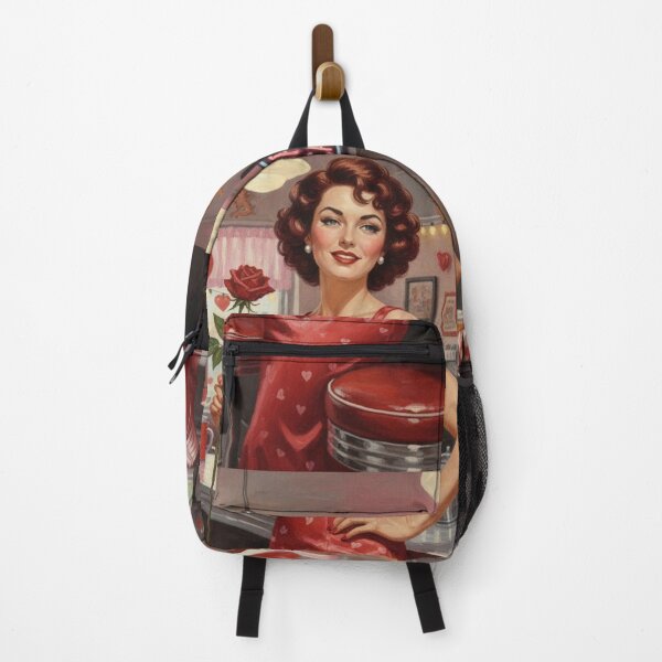 Item preview, Cupid's Cafe Valentine Pinup - Retro 1950s Red Dress Diner Romance designed and sold by Art's Diner.