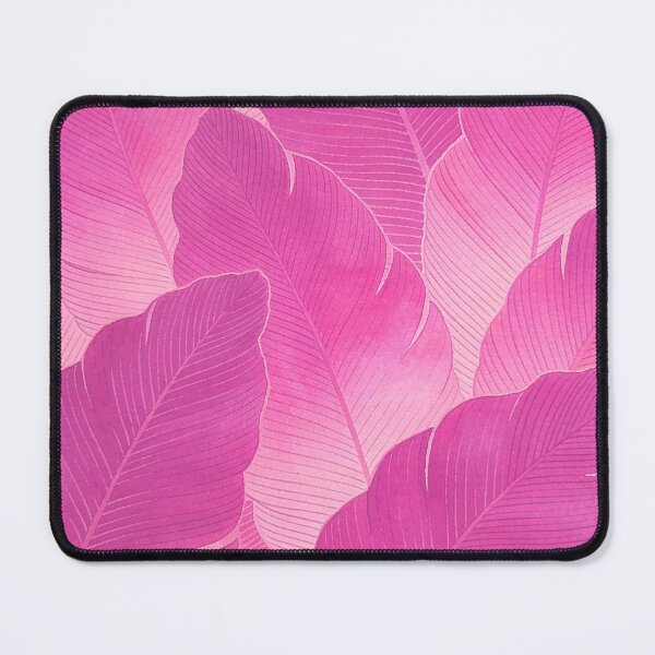Item preview, Vibrant Hot Pink and Magenta Watercolor Tropical Leaves designed and sold by zzz888.