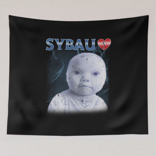 Item preview, SYBAU Meme Niche Tuff AI Baby Holding Laugh designed and sold by elderberry.