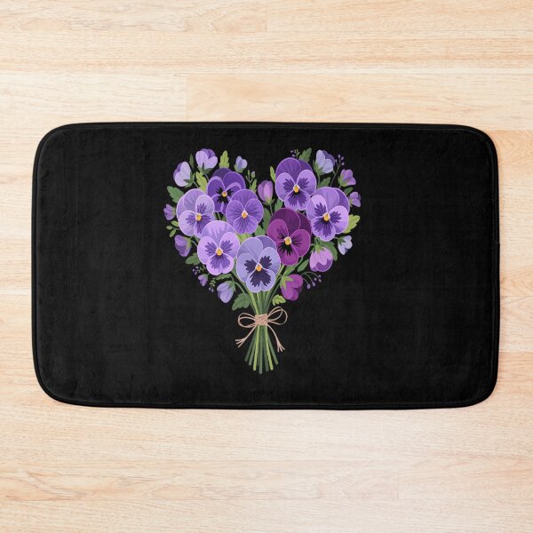 Item preview, Alzheimer purple floral pansy dementia alzheimer's awareness designed and sold by repconomArt.