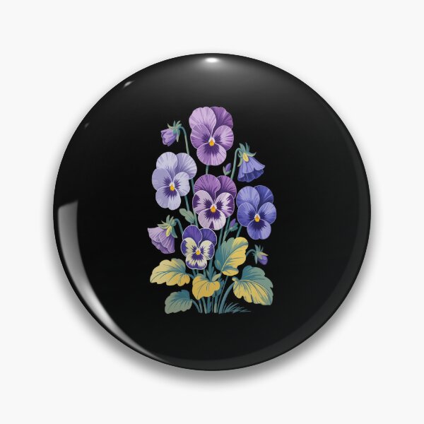 Item preview, alzheimer Viola floral pansy dementi alzheimer's awareness designed and sold by repconomArt.
