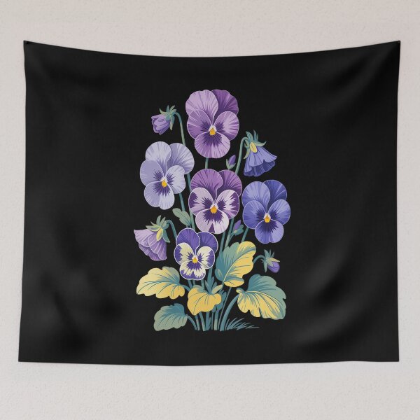 Item preview, alzheimer Viola floral pansy dementi alzheimer's awareness designed and sold by repconomArt.