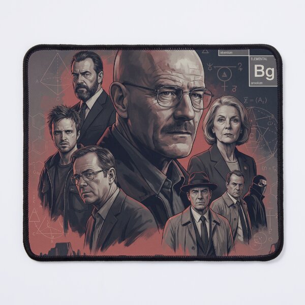Item preview, Chemistry Noir Crime Drama Poster – Dark Scientist Art in Desert Setting designed and sold by AbstractAuraArt.