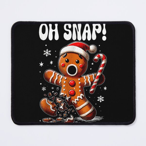 Item preview, Oh Snap! Broken Gingerbread Man Holding Candy Cane Funny Christmas Joke designed and sold by RannaHile.
