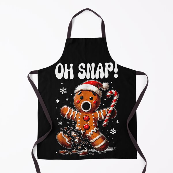 Item preview, Oh Snap! Broken Gingerbread Man Holding Candy Cane Funny Christmas Joke designed and sold by RannaHile.