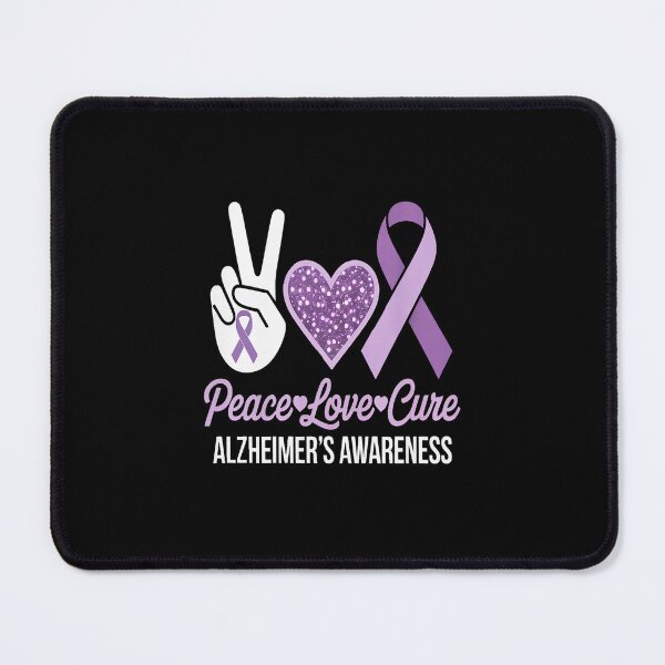 Item preview, Alzheimer's Awareness Peace Love Cure Leopard designed and sold by repconomArt.
