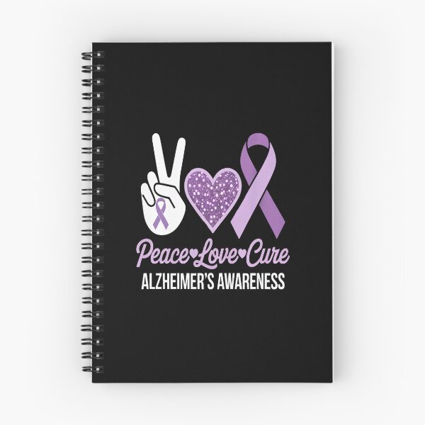 Item preview, Alzheimer's Awareness Peace Love Cure Leopard designed and sold by repconomArt.