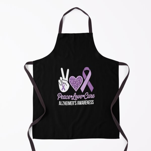 Item preview, Alzheimer's Awareness Peace Love Cure Leopard designed and sold by repconomArt.
