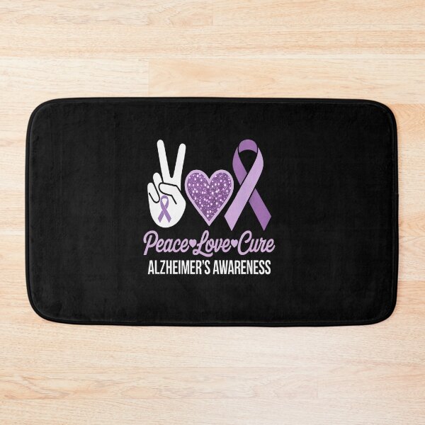 Item preview, Alzheimer's Awareness Peace Love Cure Leopard designed and sold by repconomArt.