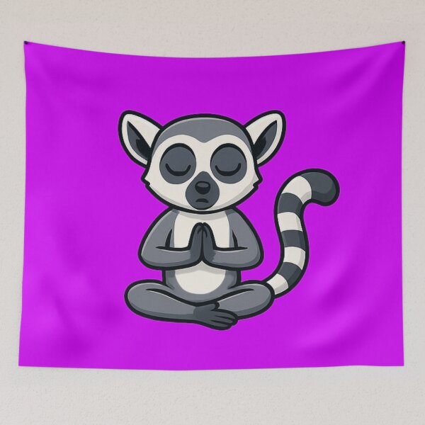 Item preview, Zen Lemur – Meditating Lemur in Lotus Position designed and sold by Ivy-Triggs.